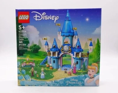 $46 • Buy LEGO Disney Cinderella And Prince Charming's Castle 43206 (365 Pieces)