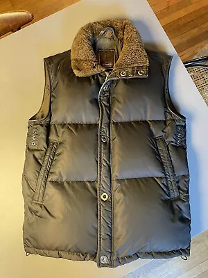 Coach Men’s Down Vest With Shearling Collar Size S • $30