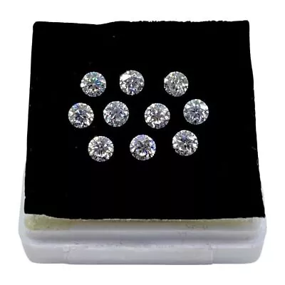 Loose White  Diamond  3 Mm Round Cut Wholesale Lot VVS1 10 Pcs D Color Rec61 • £30.18