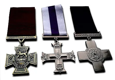 3 Full Size Replica WW1 WW2 Service/War Medals Victoria/Military/George Cross • $28.61