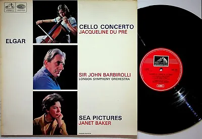 ASD 655 UK B&W- Elgar Cello Concerto Jacqueline DU PRE Barbirolli Baker LP EX++ • £14.99