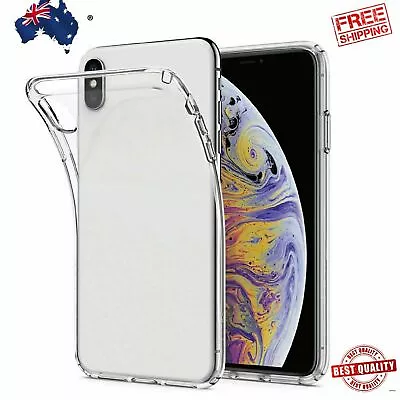 IPhone X XS XS MAX Case Clear Ultra Heavy Duty Slim Soft Cover • $4.99