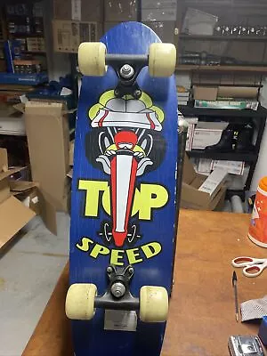 Vintage 80’s Variflex  Top Speed Dragster Image Wood Skateboard • $79.52