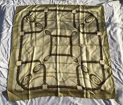 Vintage Genuine Les Must De CARTIER Paris Belt Chain Rings Silk Scarf • $95