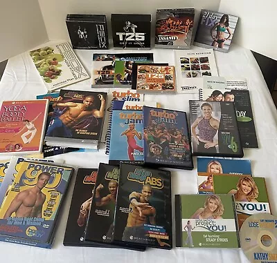 51 Beachbody Workout DVD LOT Insanity P90x Hip Hop Abs T25 Turbo Jam Slim 6 + • $99.95