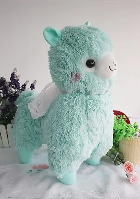 New Dreamy Alpacasso Alpaca Blue With Pearl Sheep Plush Toy Gift 45CM • $23