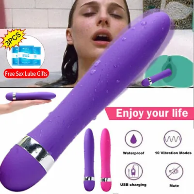 Women G-Spot Vibrator Bullet Dildo-Multispeed Female-Clit-Massager Adult Sex-Toy • $9.92