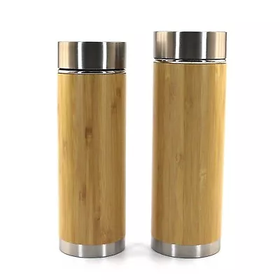 BambooMN Brand - Insulated Thermos With Removable Tea Infuser - Multiple Sizes & • $19.75