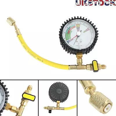 R134A Air Conditioning Refrigeration Nitrogen Pressure Gauge Test Table UK • £25.16