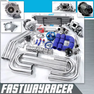T04E T3 T3/T4 Turbo Kit Top Mount Manifold 350HP Fits 240SX S13 S14 KA24 KA24DE • $979.99