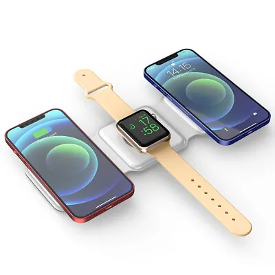 3 In 1  Fast Wireless Charger Station For Apple Watch Air Pods IPhone 14 13 12 • $32.99