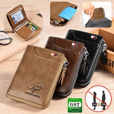 $4.49 • Buy Waterproof RFID Blocking Leather Wallet ID Purse Men's Cash Credit Card Holder