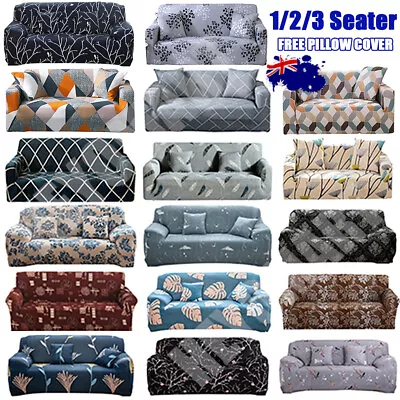 $17.91 • Buy EASY Stretch Couch Sofa Lounge Covers Recliner 1 2 3 Seater Dining Chair Cover