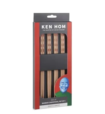 £5 • Buy Chop Sticks Ken Hom Bamboo Chop Sticks Set Of 4 NEW