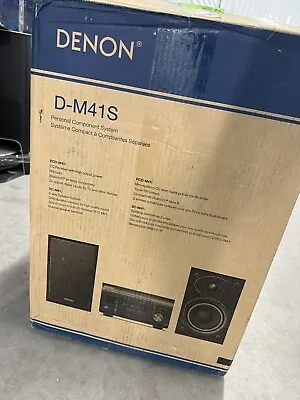 Denon D-M41 Mini Amplifier And Bookshelf Speaker Pair Compact HiFi Stereo System • $249.99