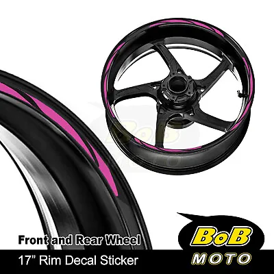 AQUA Black STRIPE01 17 Inch Decals Stripes Tape Wheel Rim Stickers For Suzuki • $19.68