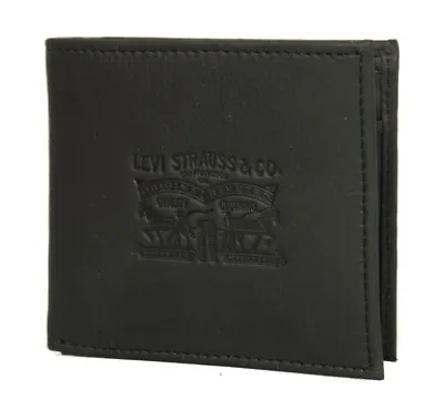 Leather Man Wallet LEVI'S Item 222539 Clairview Coin Bilford Leather - Cm.115x1 • £54.09