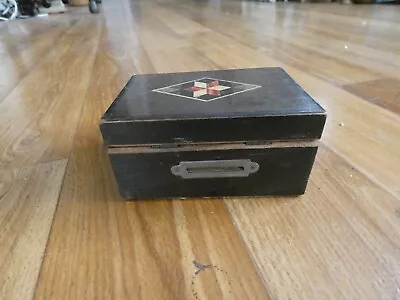 Wooden Moneybox With Parquetry Type Painted Design • $10