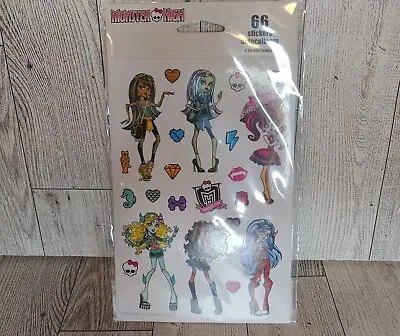 Mattel Monster High Set Of 3 Sheets 66 Stickers New Sealed • $6.99
