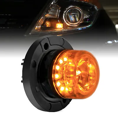 $49.99 • Buy Amber 12W LED Hideaway Strobe Light SAE Waterproof Police Tow Truck Grill
