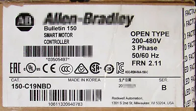 150 C19NBD AB 200-480V 3 Phase SMC-3 Smart Motor Controller  Expedited Shipping • $496.37