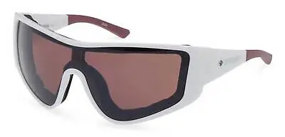 Harley-Davidson Men's Edgy Shield Sunglasses Shiny White Plastic Frames • $149.95