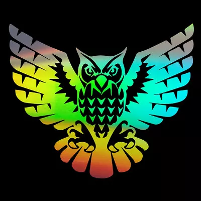 2PCS Owl Sticker Vinyl Truck Laptop Window Bumper Skateboard Glass Guitar Decal • £4.26