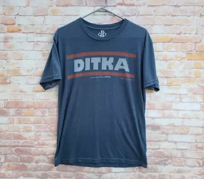 🔥 Mike Ditka Pro Merch Blue Short Sleeve Shirt Men's Medium M Tri-Blend • $20