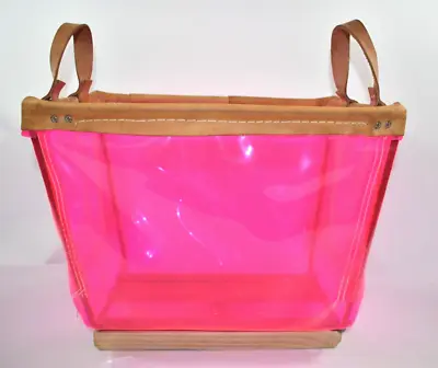 Victoria's Secret VS Barbie Pink Store Display Storage Bin Basket Leather Handle • $109.99