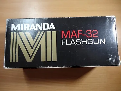 Miranda MAF-32 Flash Dedicated To Minolta 5000 And 7000 Models Including Box. • £4.99