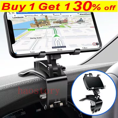 360°-Clamp Dashboard Mobile In Car Phone Holder Mount Stand Cradle Universal GPS • £4.99