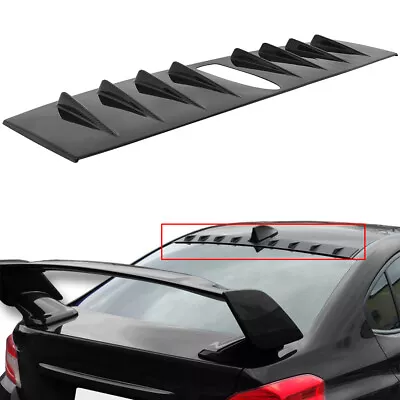 For 15-18 Subaru WRX Trunk Rear Roof Vortex Generator Spoiler Wing Black • $43.50