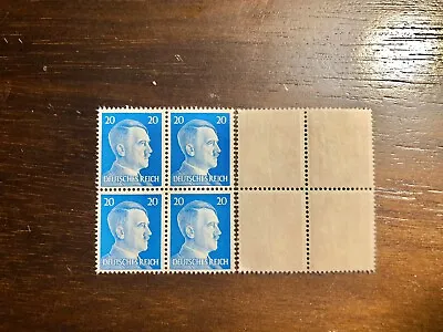 MNH Stamp Block Of 4 / PF20 / WWII Germany Third Reich Adolf Hitler 1941. • $4.99