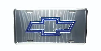 Gm Chevy Chevrolet Bow Tie 3d Embossed Metal Car Novelty License Plate Auto Tag • $12.98