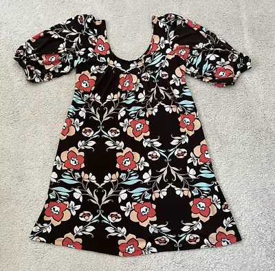 Veronica M Womens A-Line Tunic/Dress Size L Multicolor Short Sleeve Top • $27