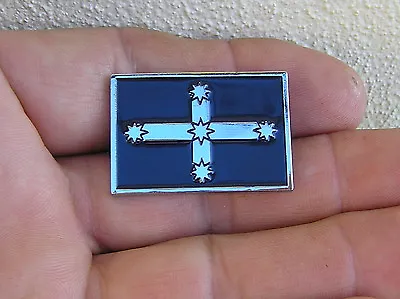 EUREKA FLAG VEST PIN Badge Blue *HIGH QUALITY Biker Fits HARLEY-DAVIDSON Lapel • $10.95