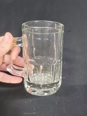 Vintage Hazel Atlas 1960s Clear Glass Mugs Honey Jelly Jar 4  Tall 019 GW89 • $10