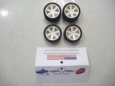 Vintage Rc HPI Micro RS4 Wheels With Foam Tires White Set 1/18 Never Installed • $19.88