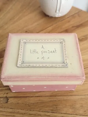 East Of India Little Hand Painted Wooden Gift Box Birthdays Wedding Presents  • £9.99