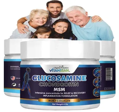 Glucosamine Chondroitin With MSM & Collagen  Cream 4 FL Oz Cream Arthritis • $13.75