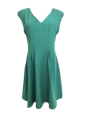 $29.95 • Buy Peter Morrissey Green Flare Dress Size 14 Party Casual Work