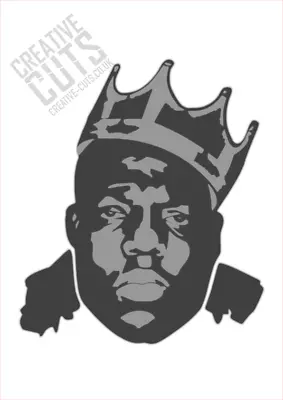 Biggie Smalls Rapper Stencil Multicolour ---- Premium Mylar • £25.79