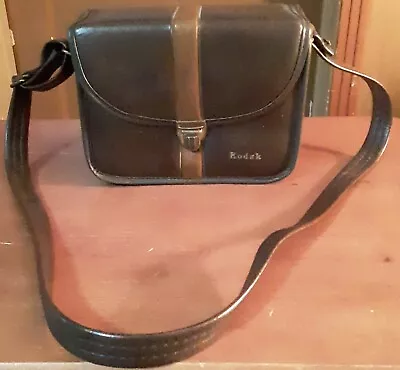 Vintage Kodak Brown Leather Camera Or Lens Case. 1970’s • $3.99