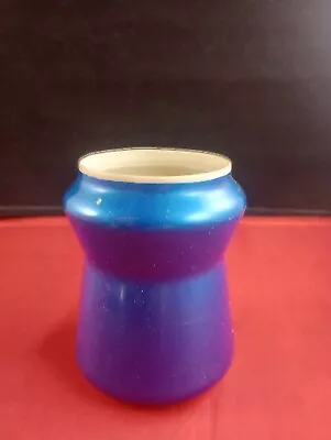 Vtg Blue Metallic Style Shimmer Can Koozie Beverage Holder Man Stuff *547 • $12