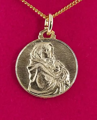 Religious Catholic Faith Necklace Pendant Virgin Mary Jesus Christ Vatican Italy • $35