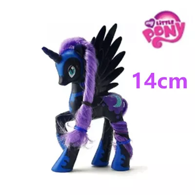 New 14cm My Little Pony Brushable NIGHTMARE MOON Princess PVC Model Toy Kid Gift • £5.90