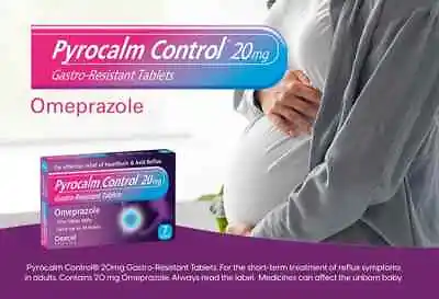 £6.35 • Buy Pyrocalm Control Omeprazole 20mg 7 &14 Tablets Heartburn & Acid Reflux 
