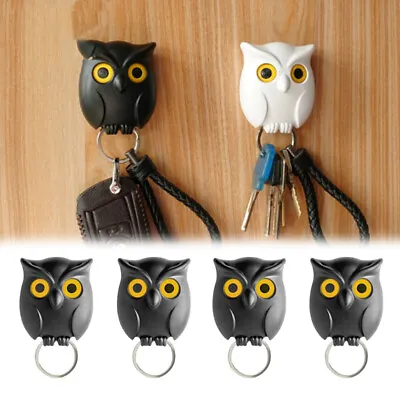 Night Owl Magnetic Wall Key Holder Hook Hanging Key It Will Open Eye Keychain UK • £5.03