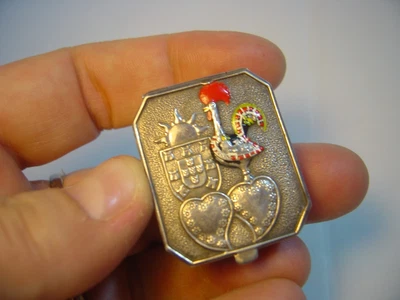 £230 • Buy Beautiful Rare- Solid Silver  Portugese Sweetheart Box-enamell-c-1800-investment