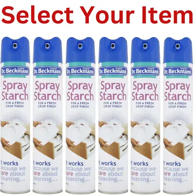 Dr. Beckmann Spray Starch 400ml Suitable For All Natural Fibres Clothing Laundry • £4.39